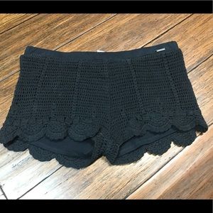 Crochet shorts